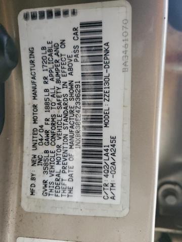 1NXBR38E24Z336291 2004 Toyota Corolla Ce