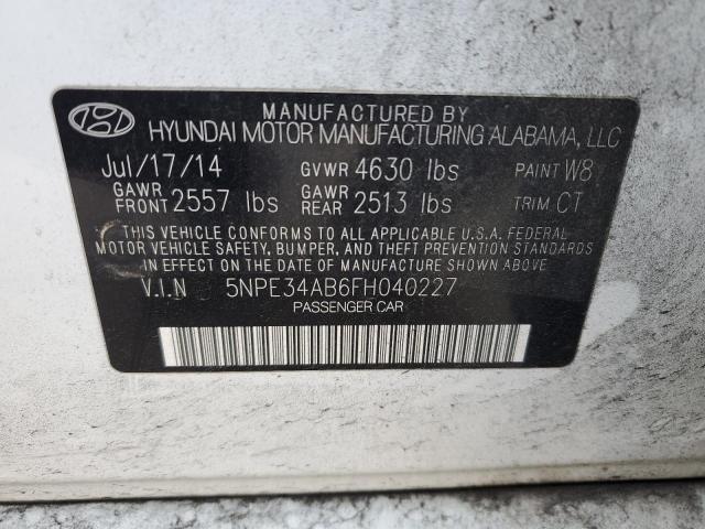 5NPE34AB6FH040227 | 2015 HYUNDAI SONATA SPO