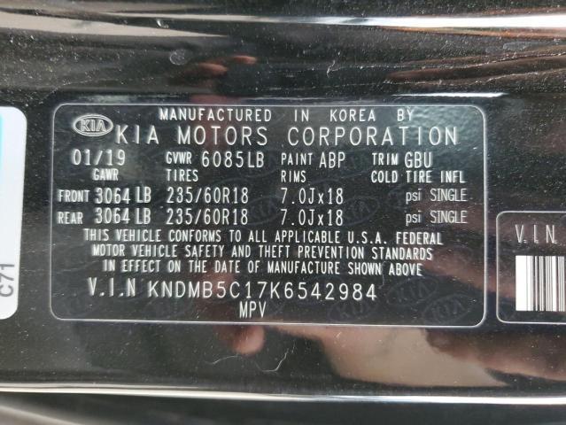 KNDMB5C17K6542984 | 2019 KIA SEDONA LX