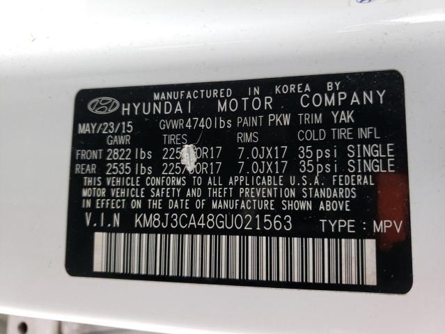 KM8J3CA48GU021563 | 2016 HYUNDAI TUCSON LIM