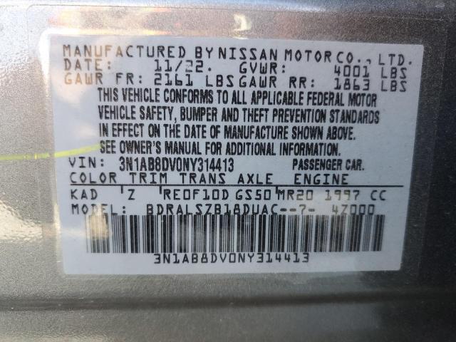 3N1AB8DV0NY314413 | 2022 NISSAN SENTRA