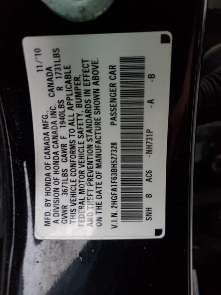 2HGFA1F63BH527328 2011 Honda Civic Lx-S