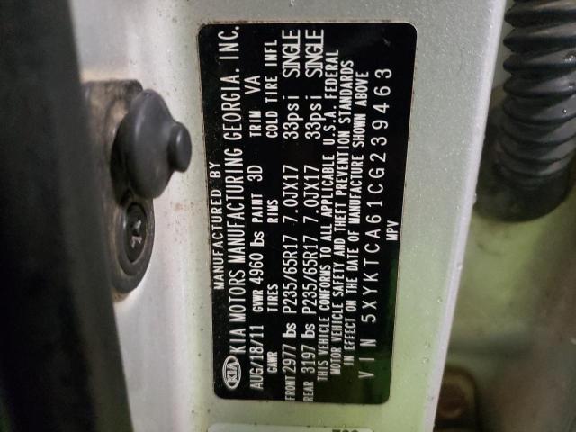 2012 Kia Sorento Base VIN: 5XYKTCA61CG239463 Lot: 59347404