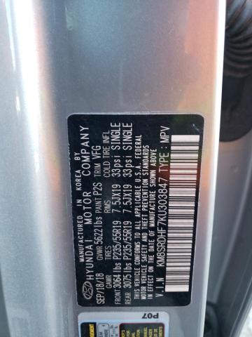 2019 HYUNDAI SANTA FE X - KM8SRDHF7KU303847
