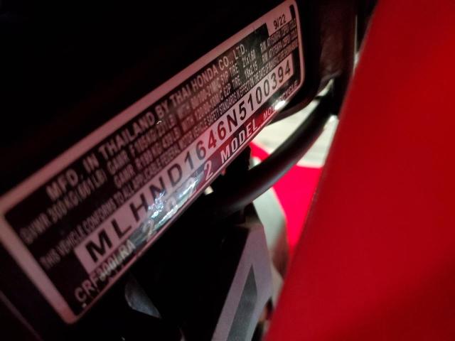 2022 HONDA CRF300 LRA MLHND1646N5100394