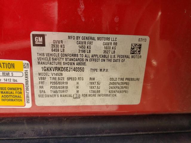 1GKKVRKD6EJ140350 GMC Acadia Slt-1