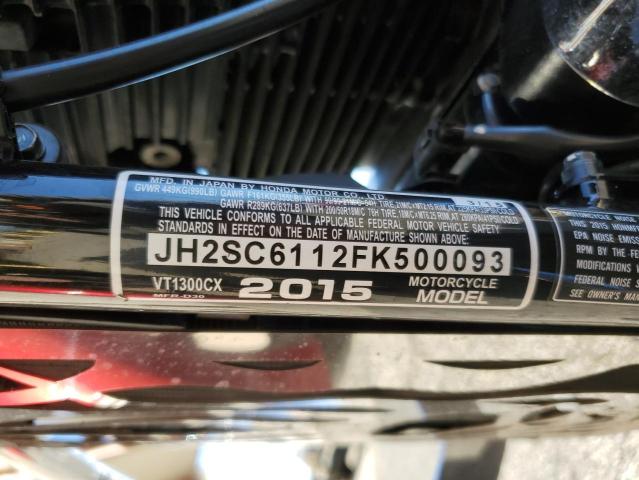 2015 HONDA VT1300 CX JH2SC6112FK500093