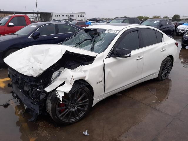 Salvage, Wrecked Vehicles Auctions Online | 2019 INFINITI Q50 RED SP ...