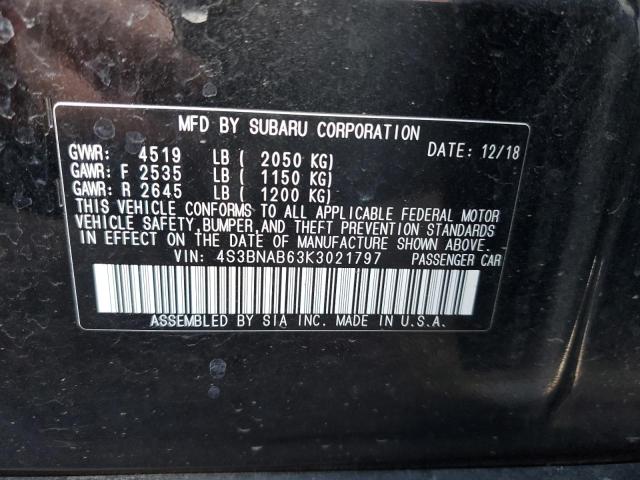 4S3BNAB63K3021797 Subaru Legacy 2.5 12