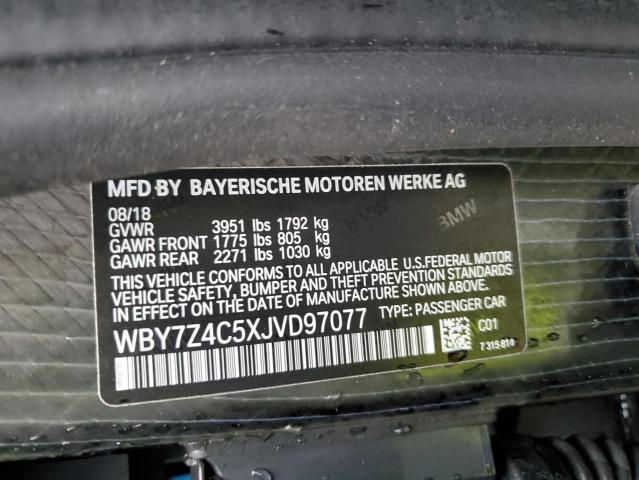 VIN WBY7Z4C5XJVD97077 2018 BMW I3, Rex no.12