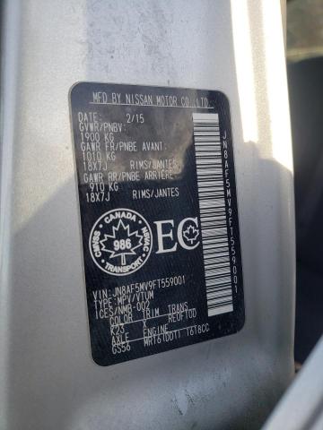 2015 NISSAN JUKE S - JN8AF5MV9FT559001