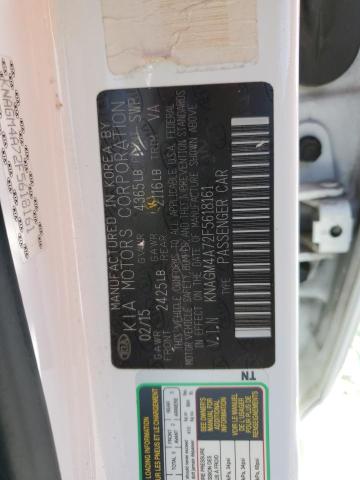 KNAGM4A72F5618161 KIA Optima Lx