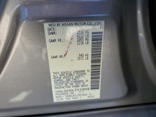 1N4AL3AP4EN355908 Nissan ALTIMA 2.5