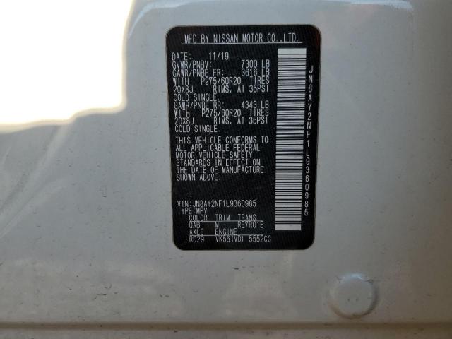 JN8AY2NF1L9360985 | 2020 NISSAN ARMADA PLA