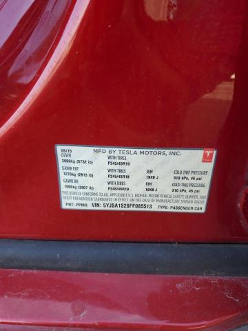 2015 TESLA MODEL S 70 - 5YJSA1S26FF085513