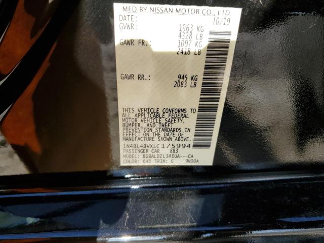 1N4BL4BVXLC175994 Nissan ALTIMA S