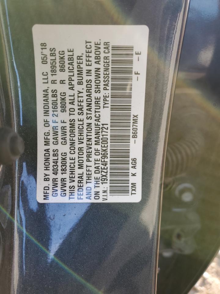 19XZE4F96KE001721 HONDA INSIGHT 2019
