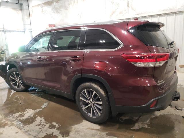 5TDJZRFH1KS701562 | 2019 TOYOTA HIGHLANDER