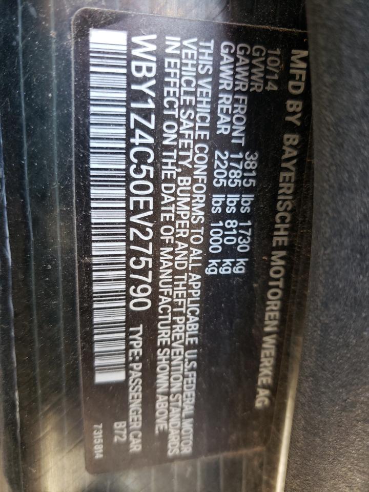 WBY1Z4C50EV275790 2014 BMW I3 Rex