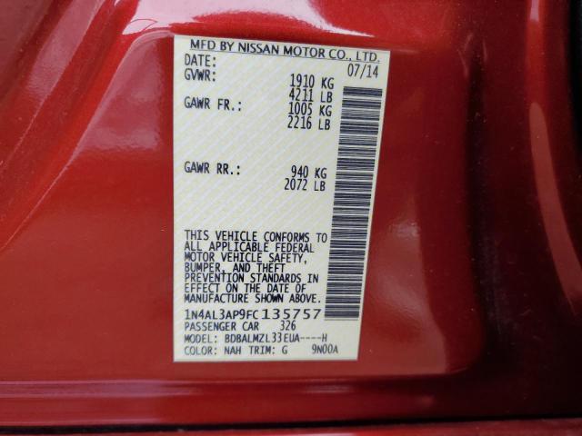 2015 NISSAN ALTIMA 2.5 - 1N4AL3AP9FC135757