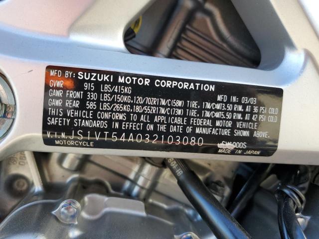 2003 SUZUKI SV1000 SK3 - JS1VT54A032103080