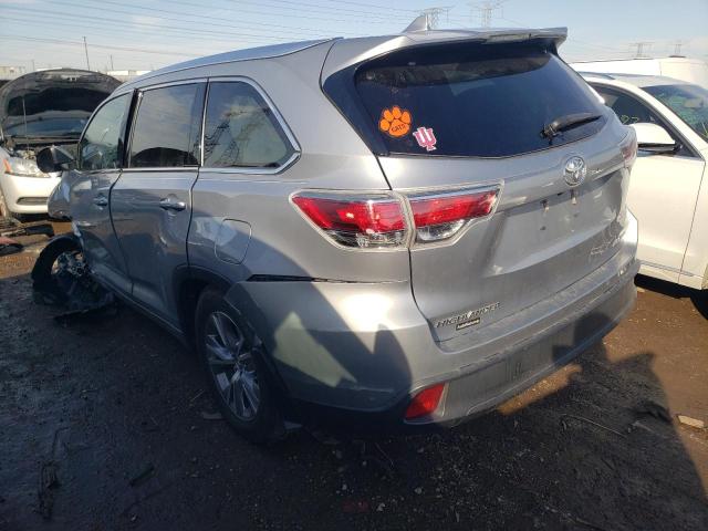 VIN 5TDJKRFH5ES010687 2014 Toyota Highlander, Xle no.2