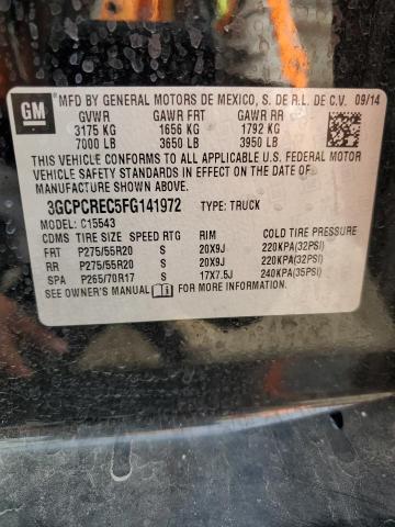 3GCPCREC5FG141972 2015 Chevrolet Silverado C1500 Lt