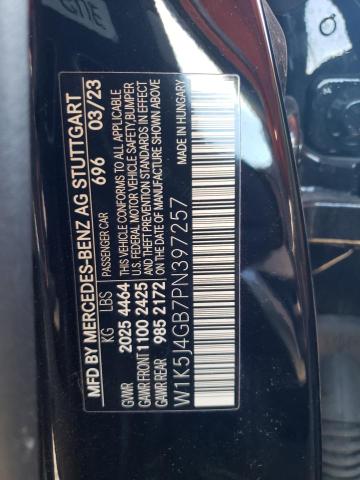 W1K5J4GB7PN397257 Mercedes-Benz CLA 250