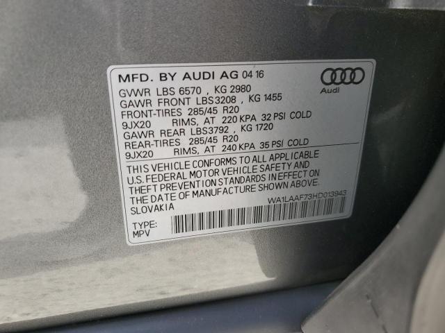 WA1LAAF73HD013943 2017 AUDI Q7, photo no. 13