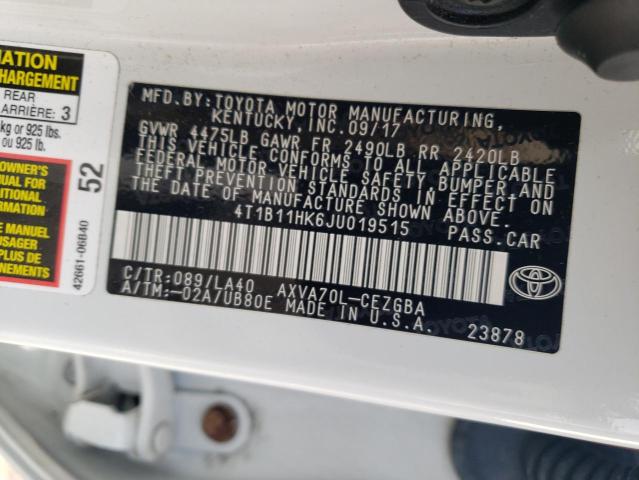 2018 TOYOTA CAMRY L - 4T1B11HK6JU019515