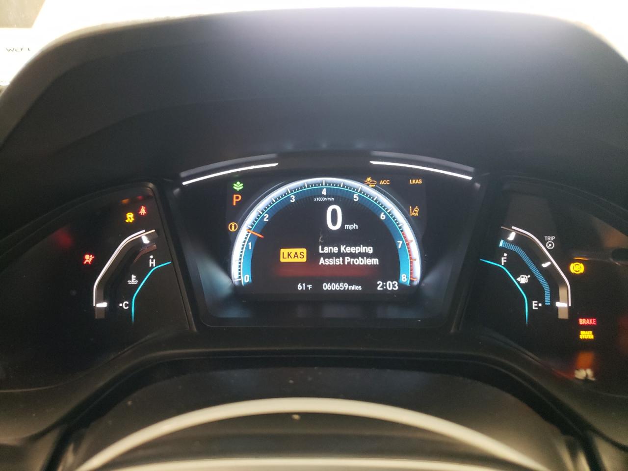 2HGFC4B66KH301320 HONDA CIVIC 2019