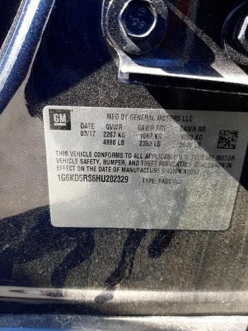 1G6KD5RS6HU202329 Cadillac CT6 LUXURY