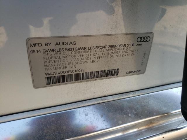 WAU3GAFD0FN018029 2015 Audi A8 L Quattro