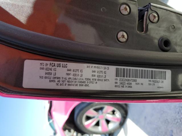 2C3CDZAG8KH733868 2019 Dodge Challenger Sxt