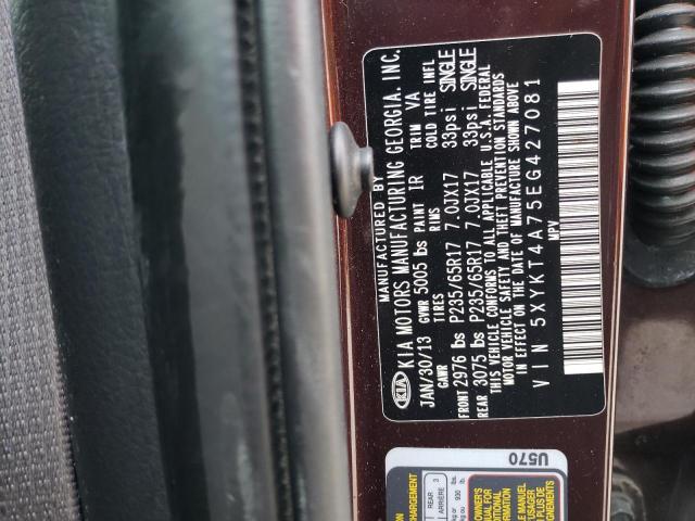 5XYKT4A75EG427081 KIA SORENTO LX