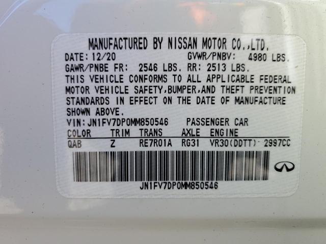 JN1FV7DP0MM850546 | 2021 INFINITI Q50 RED SP