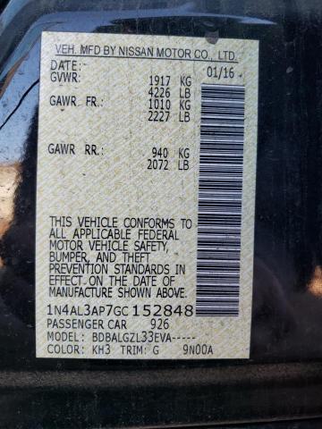 1N4AL3AP7GC152848 Nissan ALTIMA 2.5