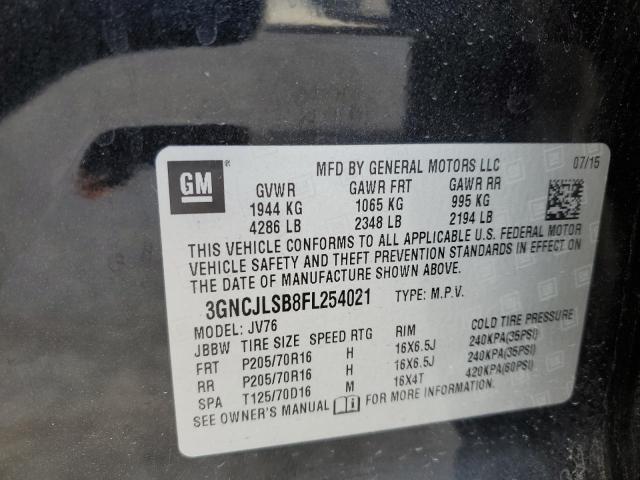 2015 CHEVROLET TRAX 1LT - 3GNCJLSB8FL254021