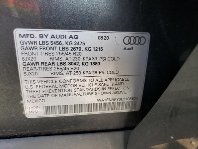 2020 AUDI Q5 TITANIU - WA1ENAFY6L2105803
