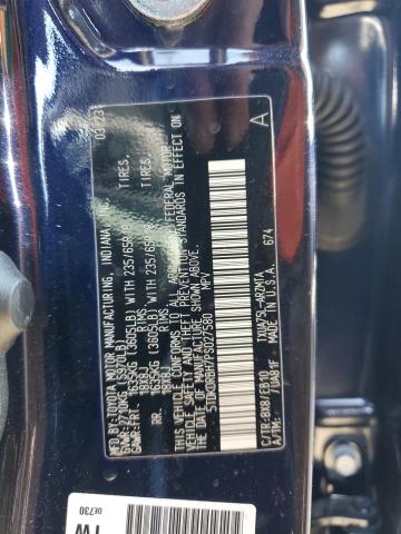 VIN 5TDKDRBH7PS027580 2023 Toyota Highlander, L no.12