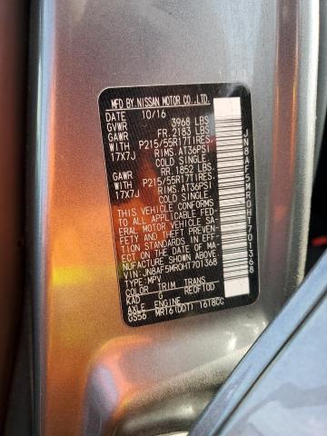 2017 NISSAN JUKE S - JN8AF5MR0HT701368