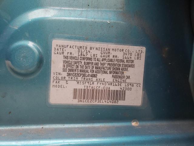 3N1CE2CP3EL414082 Nissan Versa Note S