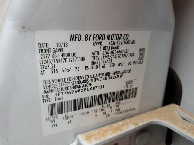 1FT7W2B6XEEA87331 Ford F250 Super Duty