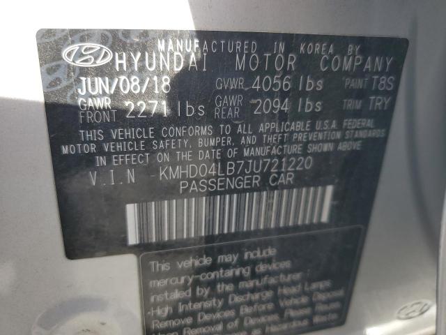 KMHD04LB7JU721220 Hyundai Elantra Sport