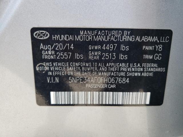 5NPE34AF0FH067684 | 2015 HYUNDAI SONATA SPO