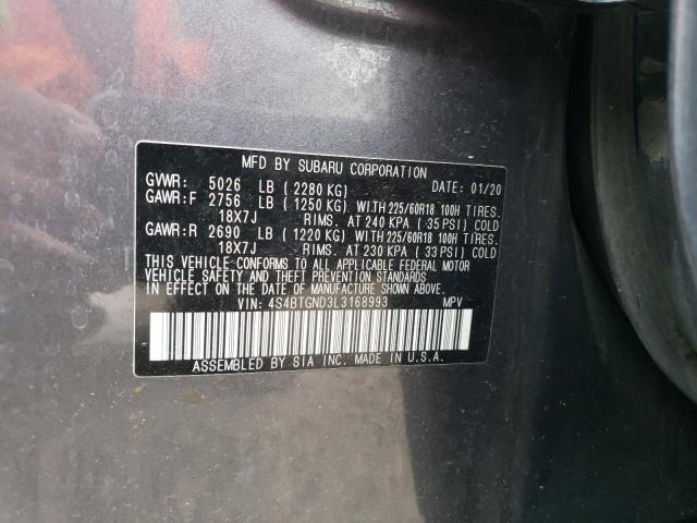 4S4BTGND3L3168993 | 2020 SUBARU OUTBACK LI