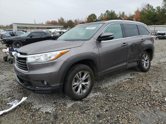 VIN 5TDKKRFH2FS039618 2015 Toyota Highlander, Xle no.1