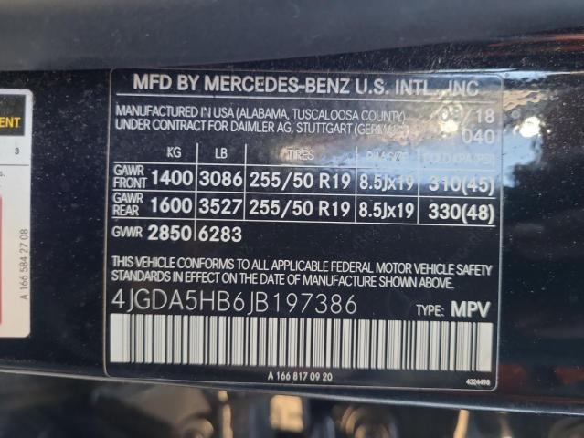 4JGDA5HB6JB197386 2018 MERCEDES-BENZ GLE-CLASS, photo no. 14