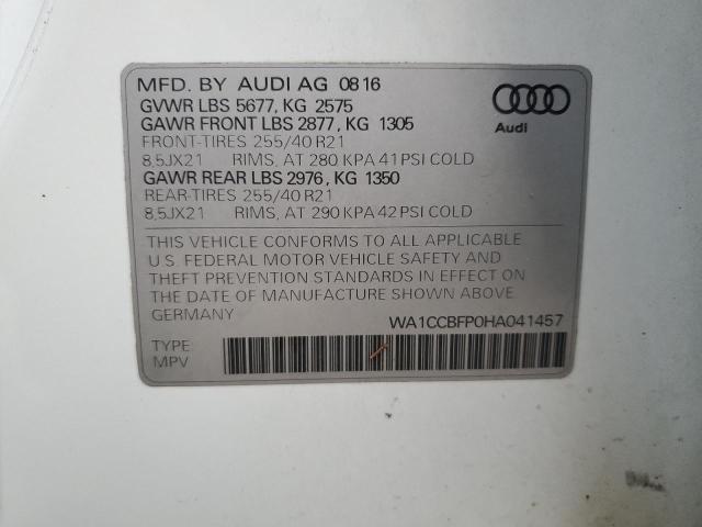 WA1CCBFP0HA041457 2017 AUDI SQ5 - Image 13