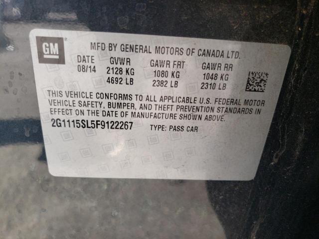 2G1115SL5F9122267 | 2015 CHEVROLET IMPALA LT